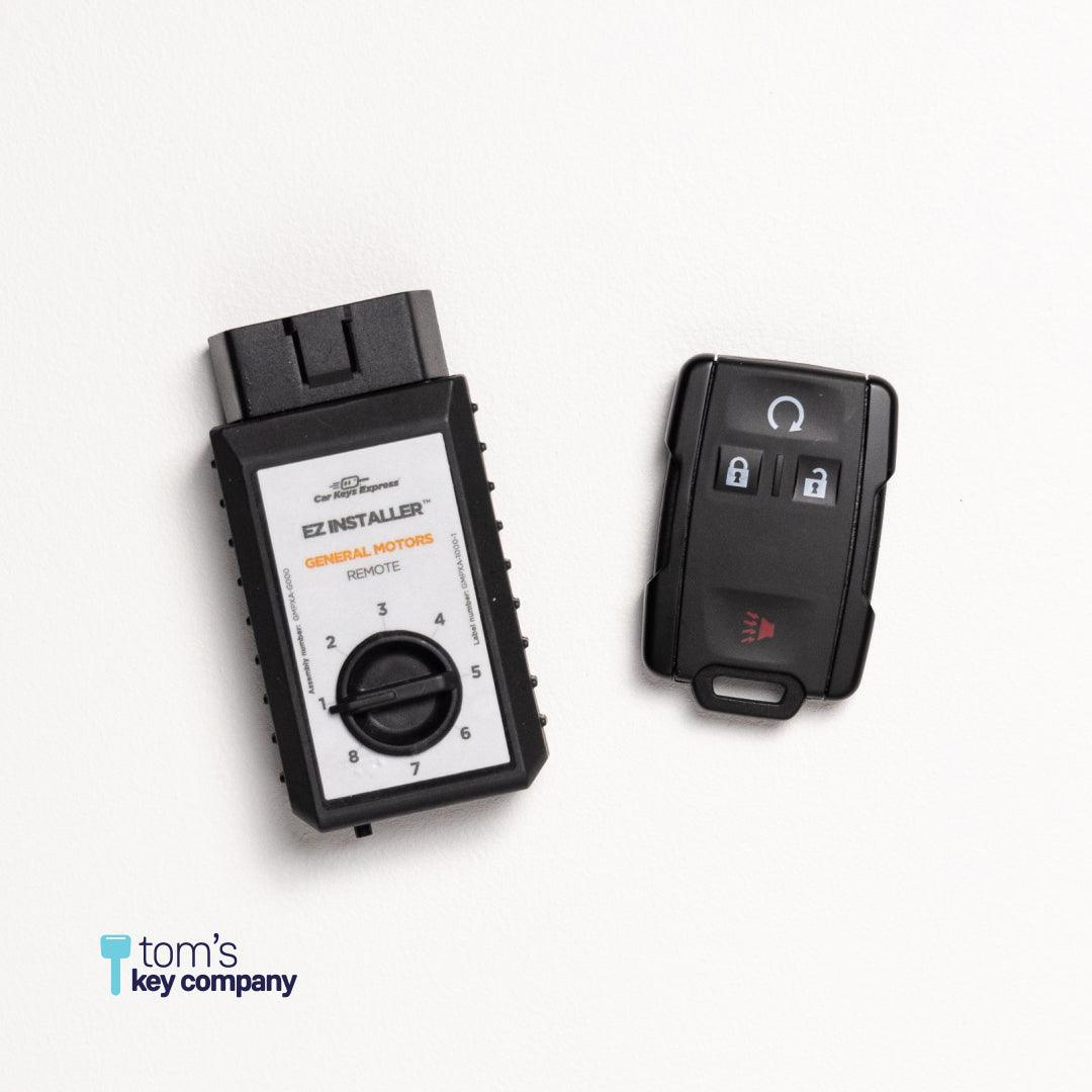Keyless Entry Remote for Select Chevrolet & GMC Vehicles, 4 Button Remote FOB (GMRM-4TZ2RE-KIT) - Tom's Key Company