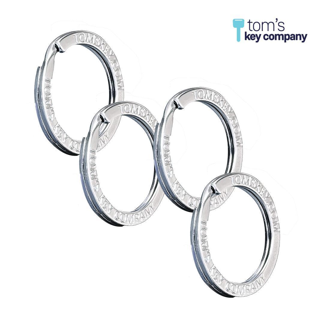 3 Piece Gift Bundle for Car Owners: Magnetic Key Storage Box, Premium Metal Key Rings, Tile Key Finder