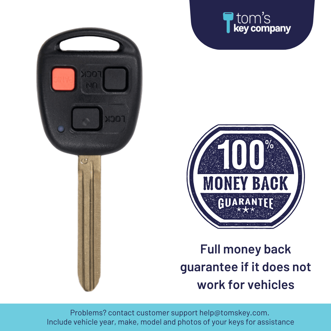 2010-2015 Toyota FJ Cruiser / 3-Button Remote Head / HYQ12BBT (G Chip) (HYQ12BBT-3B-G) - Tom's Key Company
