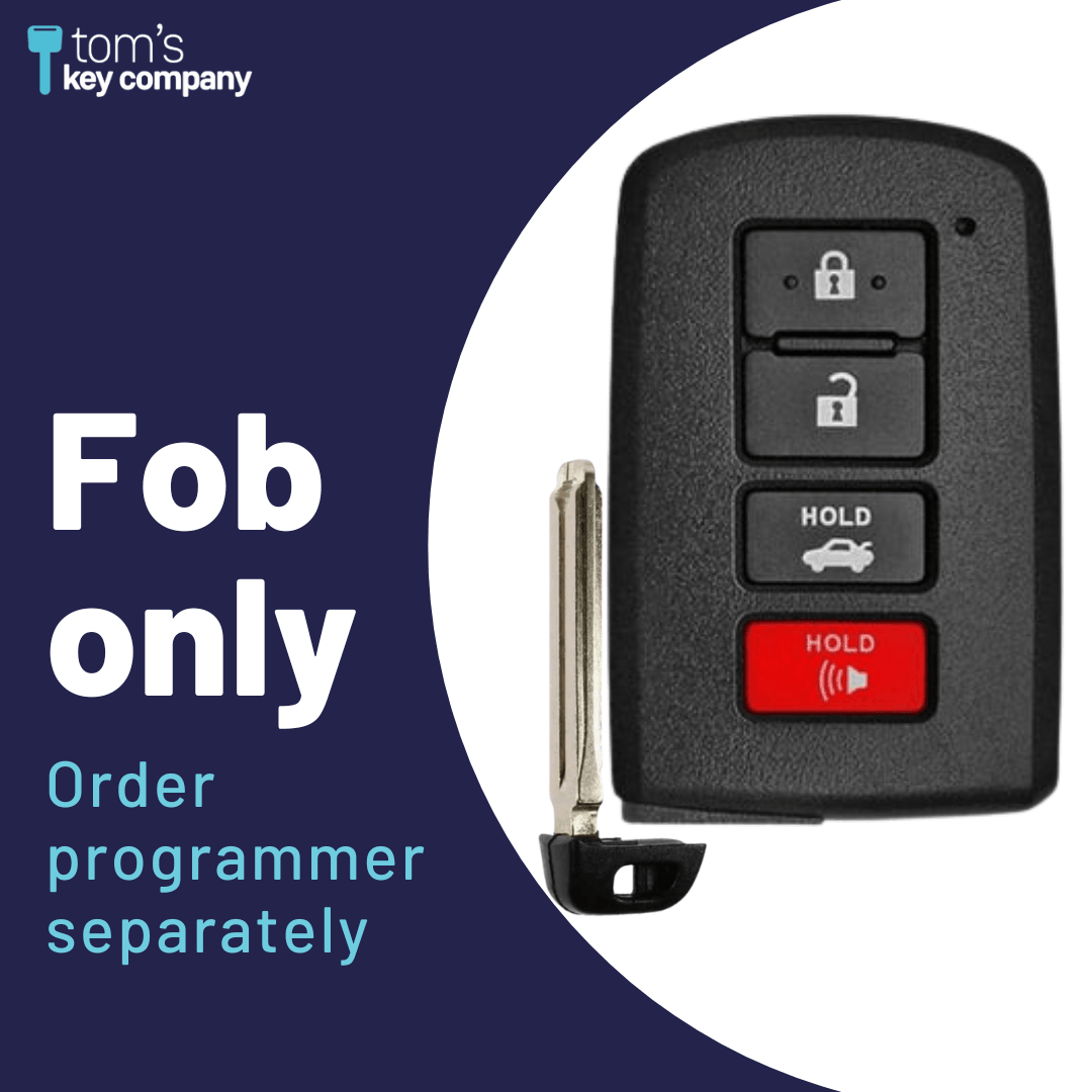 2012-2017 Toyota Camry Smart Proximity Key, Push Button Start Keyless Remote FOB - Tom's Key Company