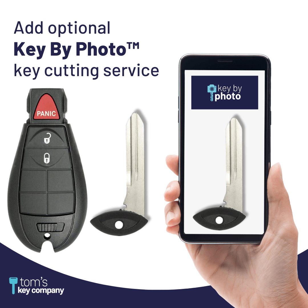 3 Button Chrysler Dodge Ram VW Smart Key Fob (IYZC01C-3B-FOB) - Tom's Key Company