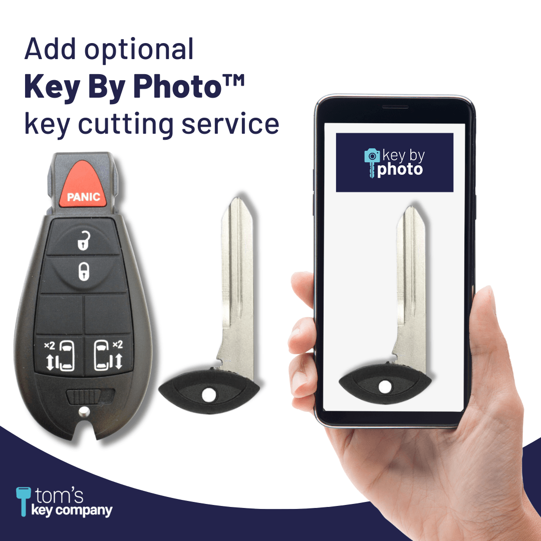 5 Button Chrysler Dodge VW Smart Key Fob (IYZC01C-5B-DD-FOB) - Tom's Key Company
