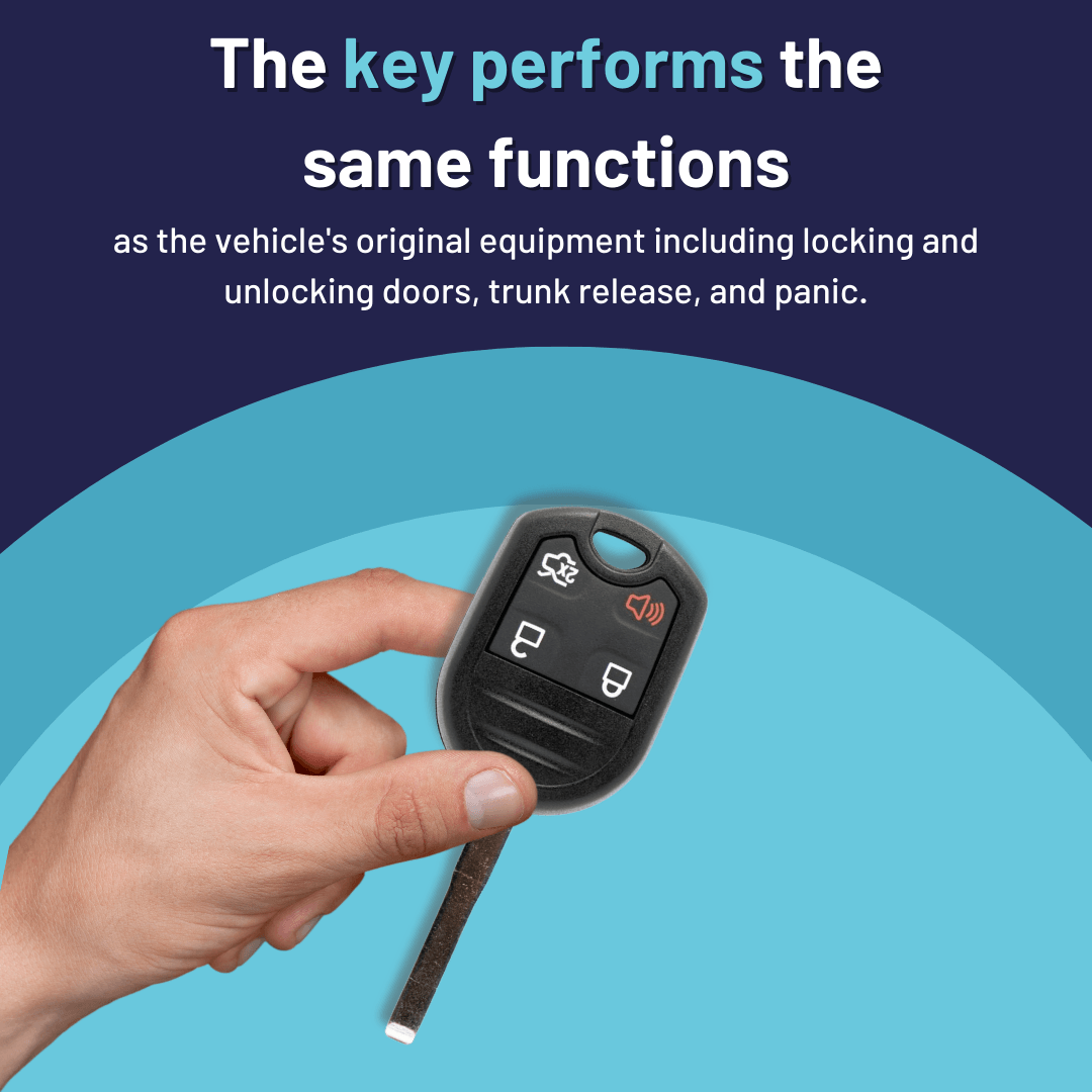 Ford High Security Key and Keyless Entry Remote - 4 Button - Tom's Key Company