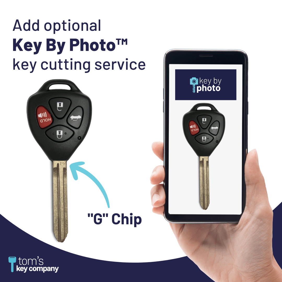 Toyota Corolla ("G" Chip Key with 4 Button Keyless Entry Remote FOB) GQ429T-4B-G