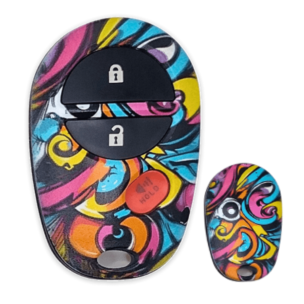My Key, My Style: 3 Button Keyless Entry Remote Car Key FOB for Select Toyota Vehicles (Shell Only)