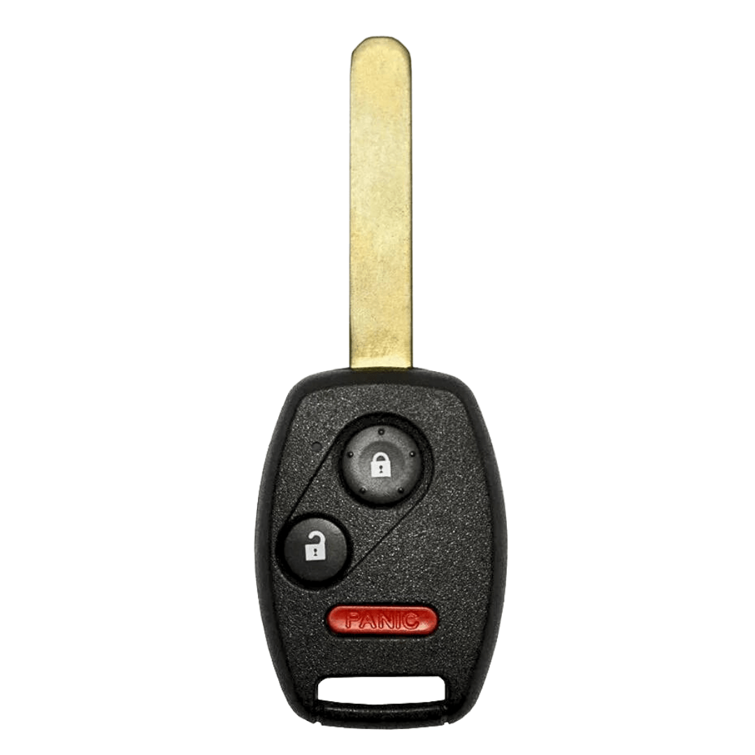 Honda Accord Crosstour 2010-2012, CR-V 2007-2013, CR-Z 2011-2015, Fit 2009-2013 & Insight 2010-2014 - Key and Keyless Entry Remote - 3 Button (MLBHLIK-1T-3B)