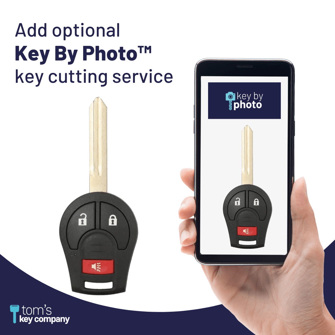 Nissan 3 Button Remote Head Key for Select Nissan Vehicles (CWTWB1U751-3B) - Tom's Key Company