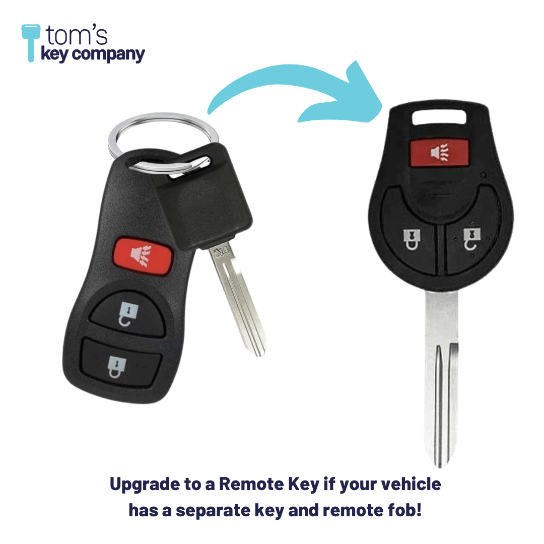 Nissan 3 Button Remote Head Key for Select Nissan Vehicles (CWTWB1U751-3B) - Tom's Key Company