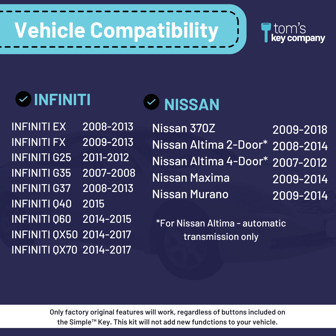 Nissan & INFINITI Simple Key Programmer for Smart Key Fob (NISSK4SK-KIT) - Tom's Key Company