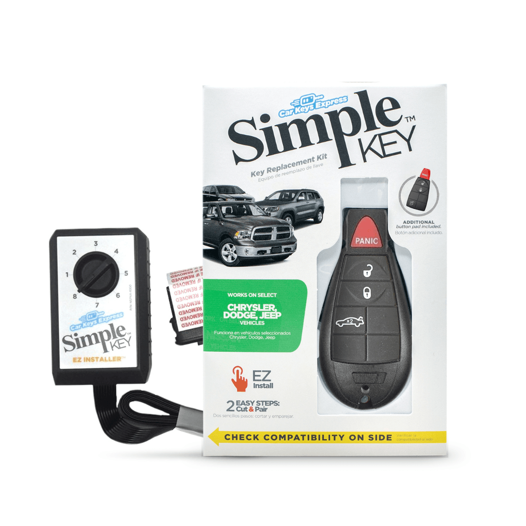 Chrysler, Dodge, Jeep and Volkswagen Simple Key Programmer for Smart Key Fob (CDFO-E4TZ0SK-KIT) - Tom's Key Company