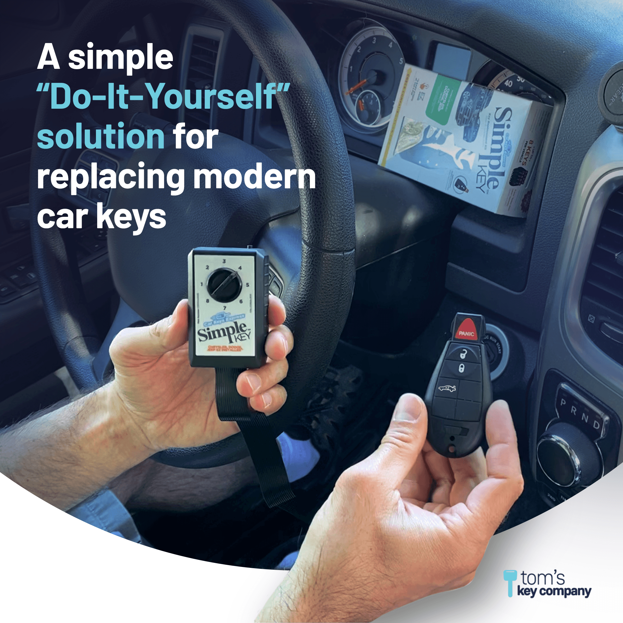 Chrysler, Dodge, Jeep and Volkswagen Simple Key Programmer for Smart Key Fob (CDFO-E4TZ0SK-KIT) - Tom's Key Company