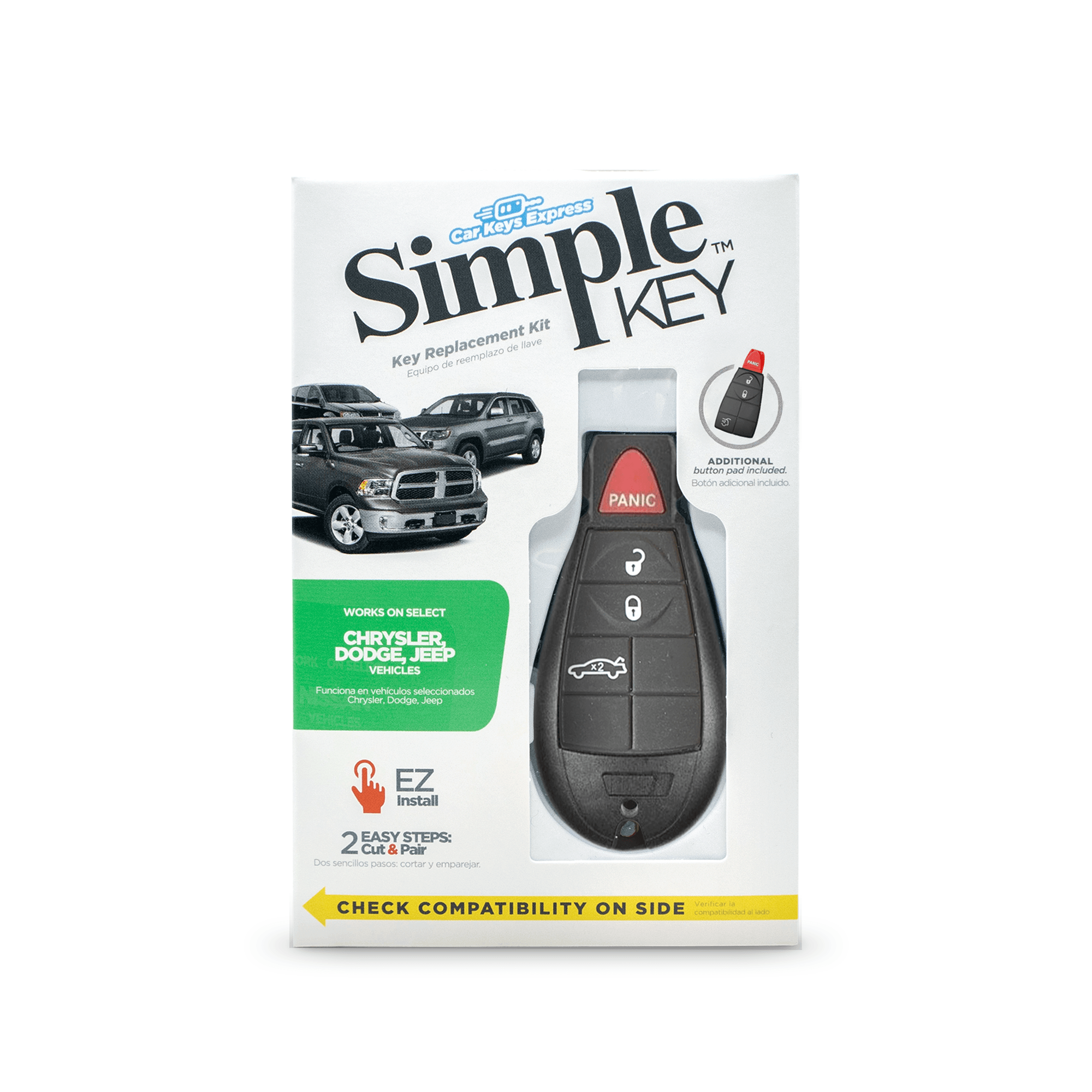 Chrysler, Dodge, Jeep and Volkswagen Simple Key Programmer for Smart Key Fob (CDFO-E4TZ0SK-KIT) - Tom's Key Company