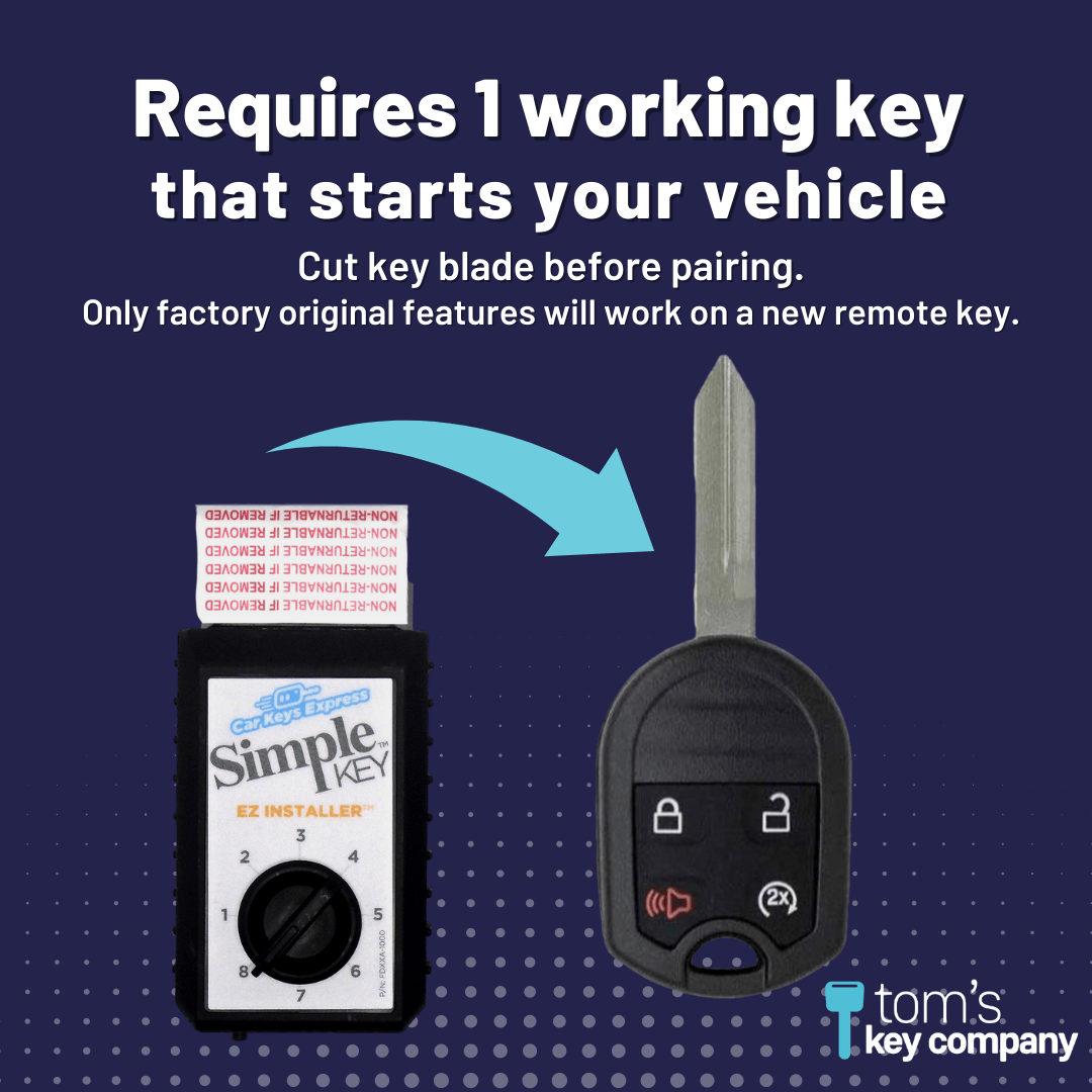 Simple Key Programming Kit - Ford & Lincoln (FORRK4RSSK-REMOTE-START-KIT) - Tom's Key Company