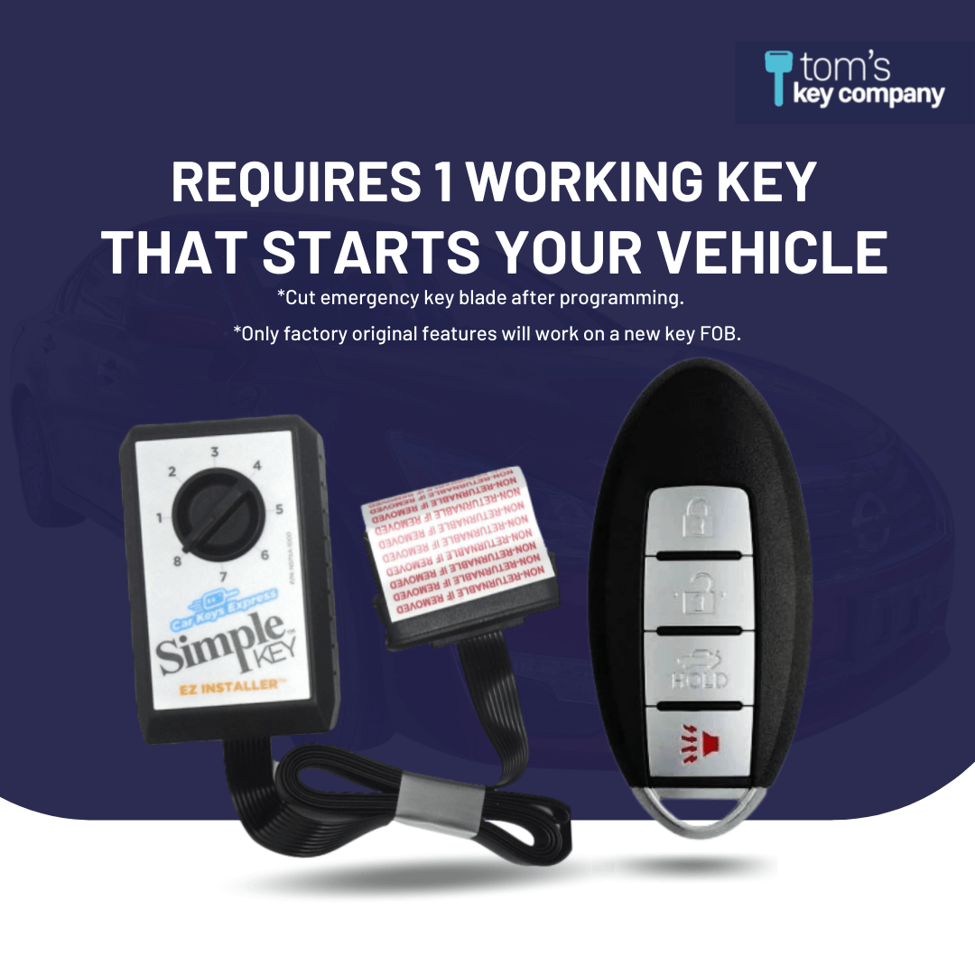 Nissan & INFINITI Simple Key Programmer for Smart Key Fob (NISK-E4TZ0SK-KIT) - Tom's Key Company