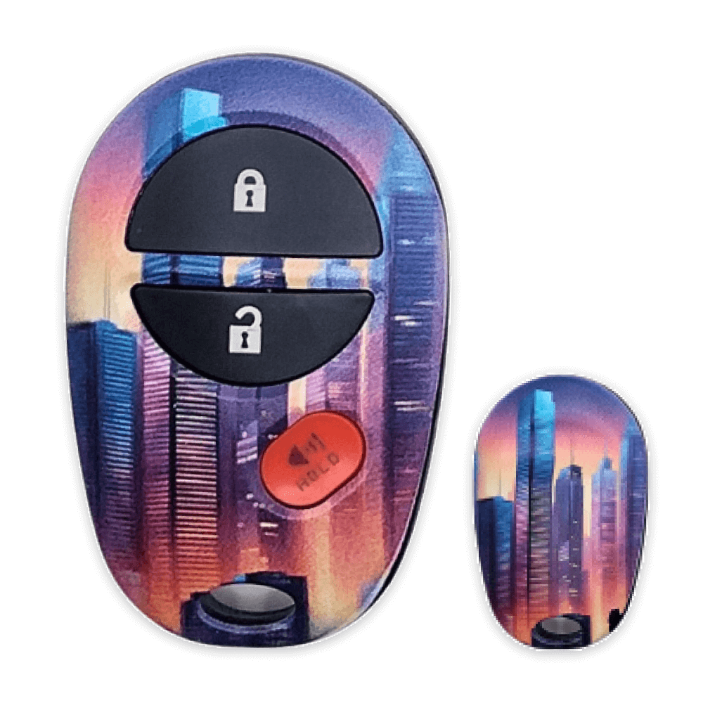 My Key, My Style: 3 Button Keyless Entry Remote Car Key FOB for Select Toyota Vehicles (Shell Only)